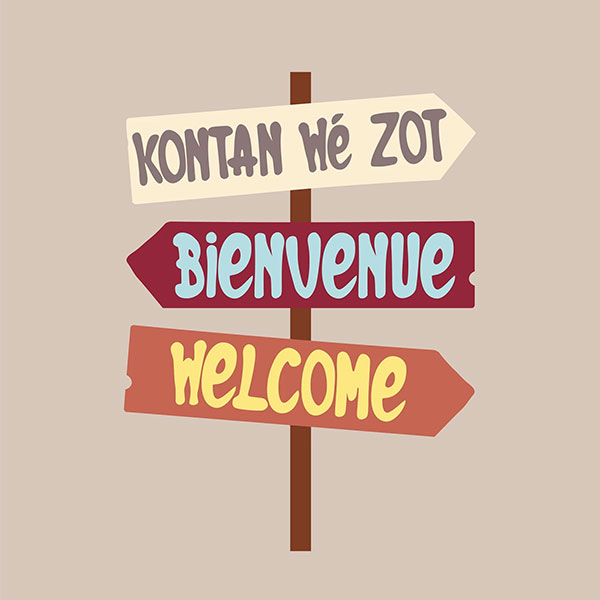 Pancarte de bienvenue